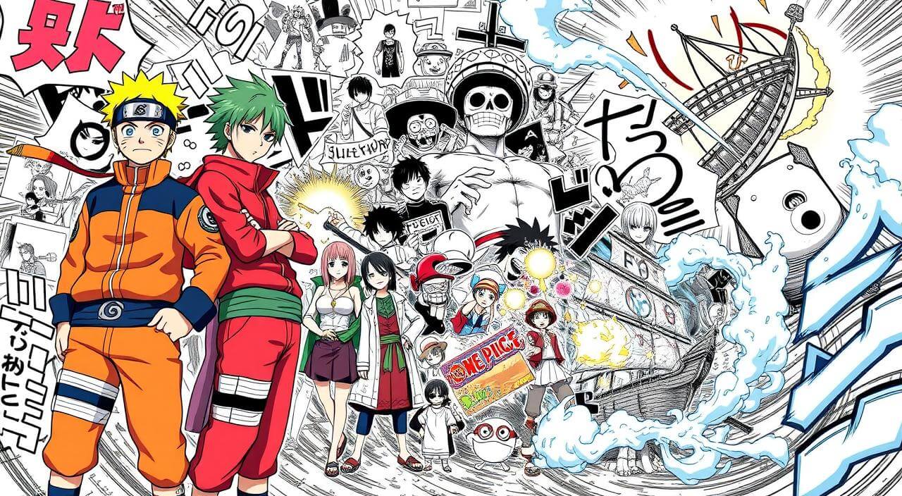 Naruto e One Piece - Curiosidades Animes Famosos Naruto e One Piece